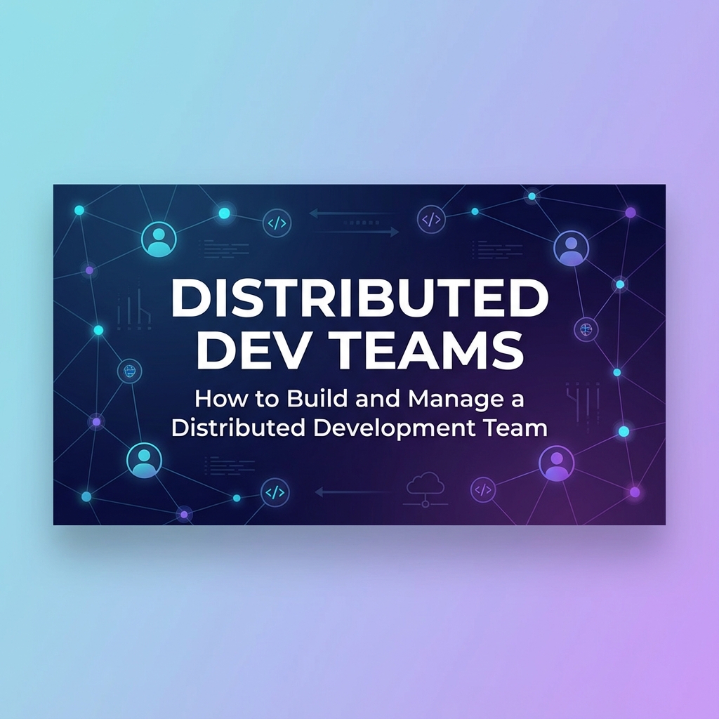 "How to Build and Manage a Distributed Development Team: Best Practices from 50+ Projects"