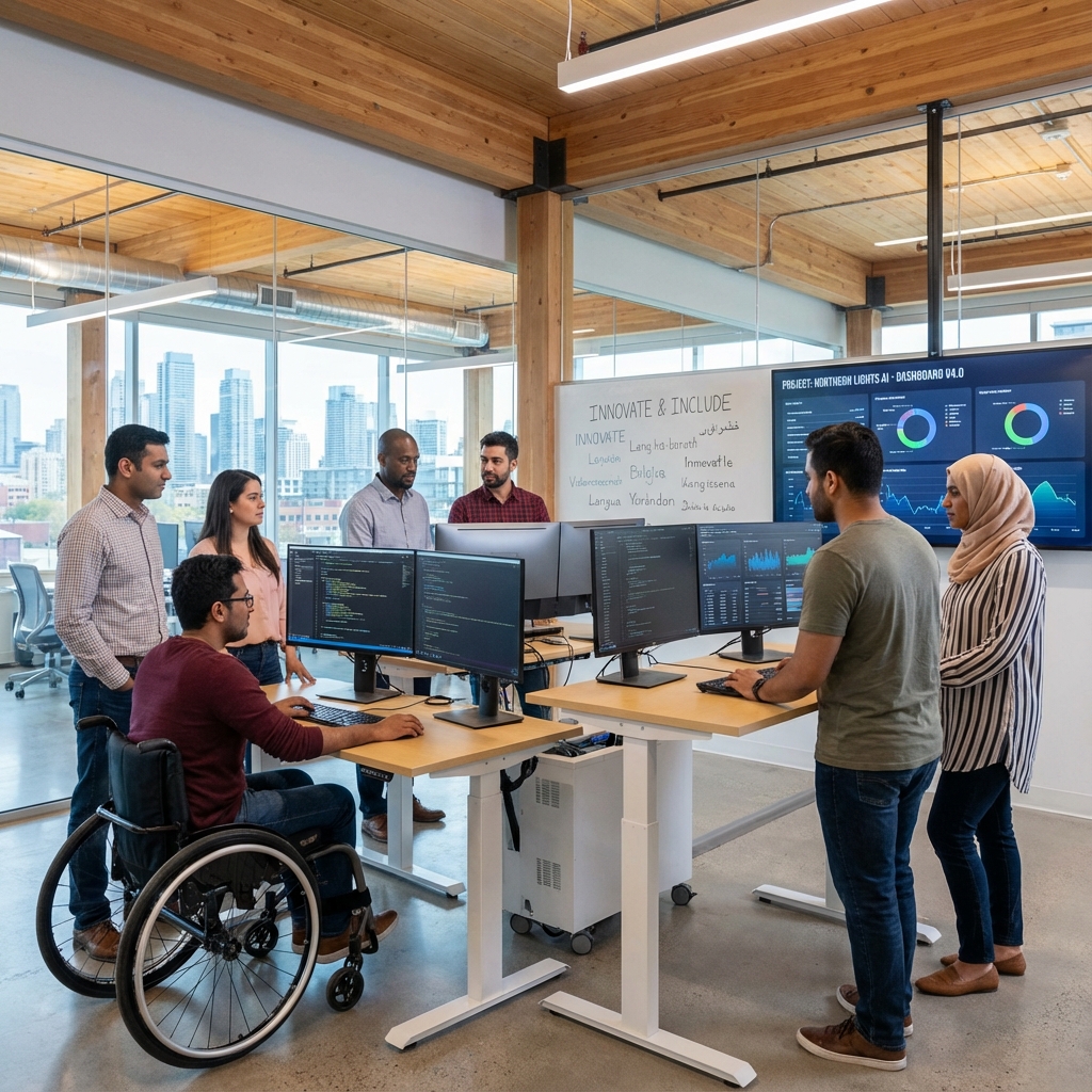 Diverse Canadian Tech Team Dashboard