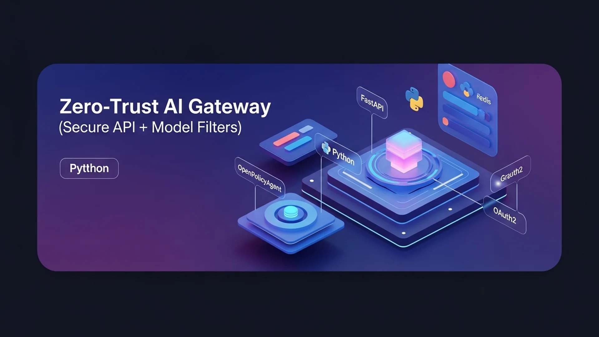 Zero-Trust AI Gateway (Secure API + Model Filters) Cover